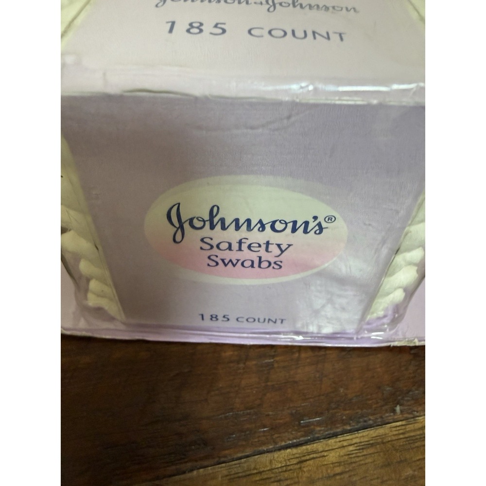 Johnson's Safety Swabs 100% Pure Cotton, 185 Count Discontinued New In Box - Picture 6 of 7